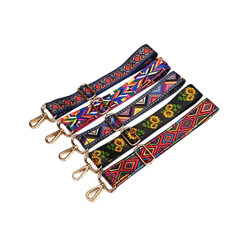 Nylon Bag Straps Shoulder Handbag Messenger Rainbow Belt for a Bag Accessories Handle Crossbody Womens Bags Wide strap for Women