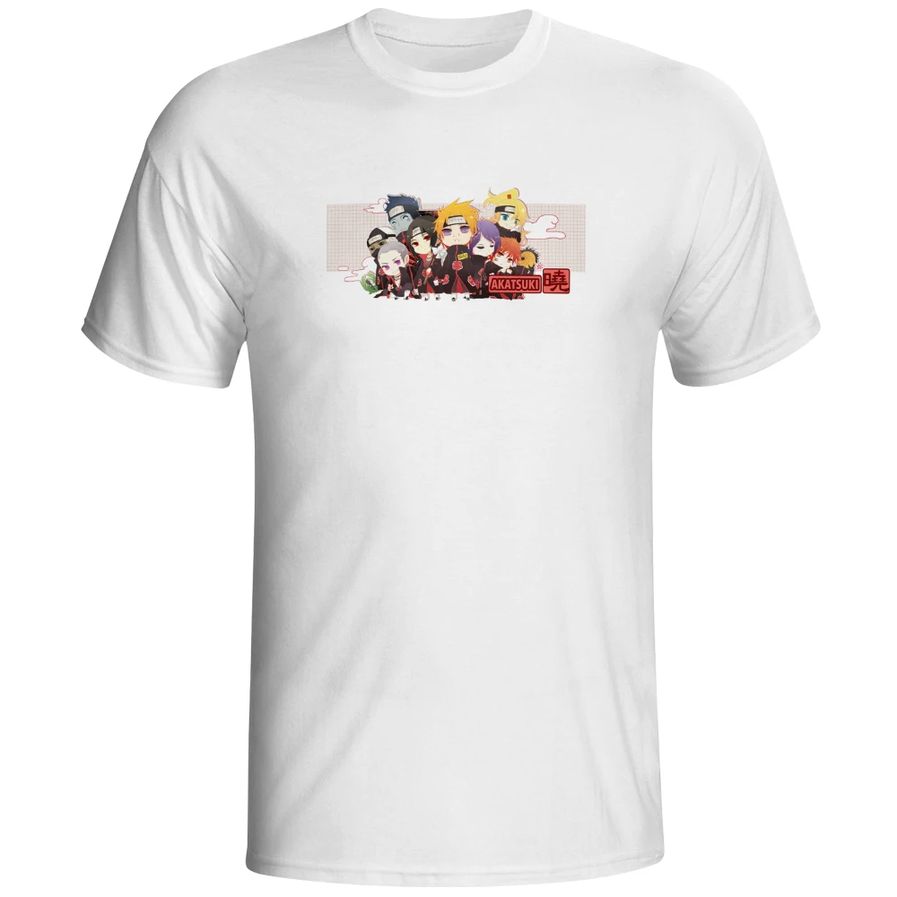 Наруто глаза и Акацуки команда футболка японского аниме дизайн футболка модная новинка стиль крутой Топ Футболка для мужчин и женщин поп-футболка - Цвет: 07