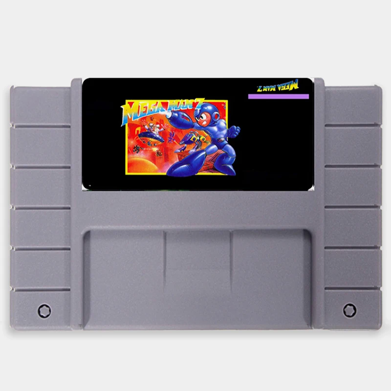 

Megaman 7 USA Version 16 bit Big 46 pins Gray Game Card For NTSC Game Player