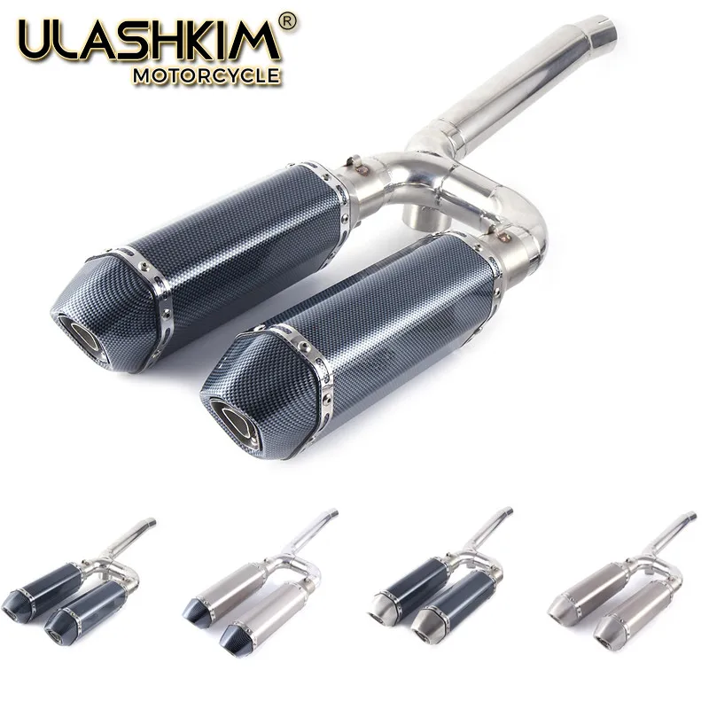 

FZ6S FZ6N Motorcycle Exhaust Muffler full system slip on pipe Connecting pipe for yamaha FZ-6N FZ-6S FZ6