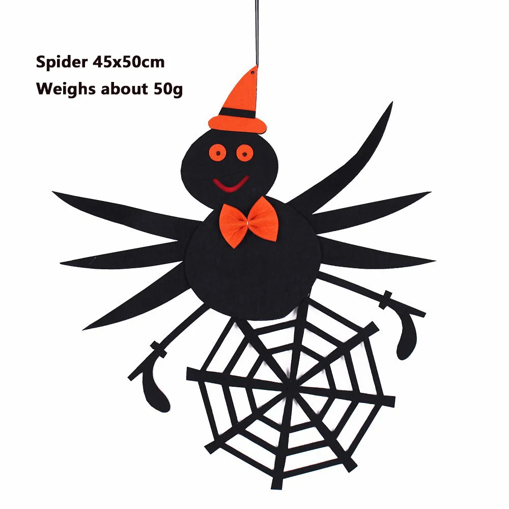 1pc Halloween Decor Props Pumpkin Door Hanging Ghost Festival Supplies Bar Decor Haunted House Witch Skull Ghost Ornament - Цвет: spider