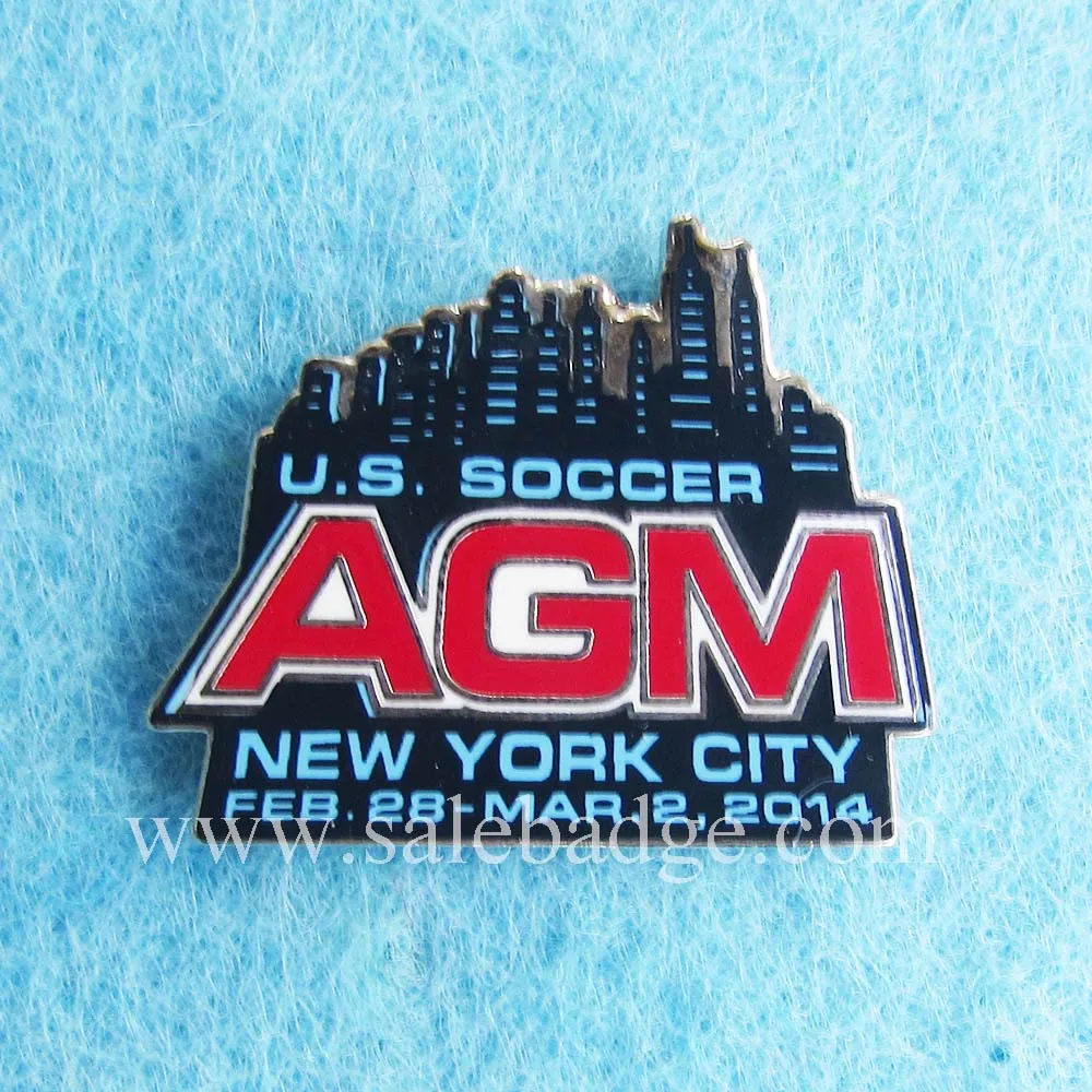 Custom Hard Enamel USA Soccer Pins Badgein Pins & Badges from Home