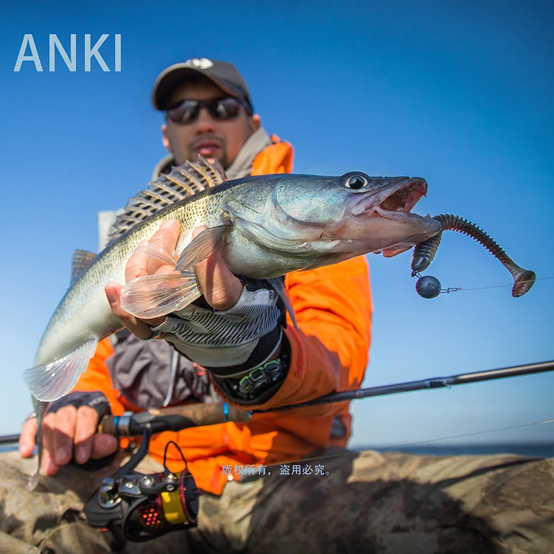 ANKI рыболовные приманки FAT Swing Impact Swimbait 85 мм/5,5 г 10 шт./лот Craws мягкие приманки для рыбалки Мягкие приманки для окуня