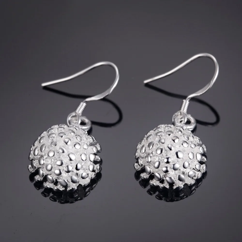 

2016 Stud Earrings Silver Plated Fashion Jewelry Gift for Girl Party/Valentine's Day gift 925 PR027