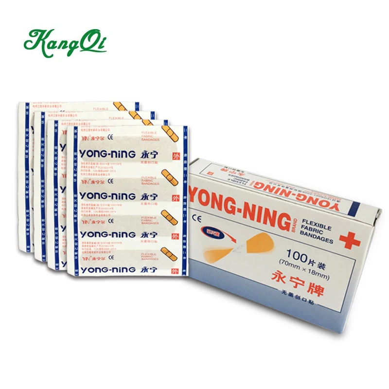 HOT Sale Factory price 100pcs/lot The Family Plaster  Band Aid Sterile Haemostasis Stickers First Aid Kit adhesive wound