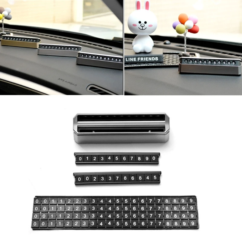 

Double sided Phone Number Car Parking Number Plate Hidden Drawer Mobile Card