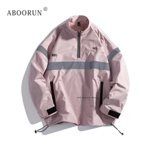 ABOORUN 3M светоотражающие куртки Мужская мода печатных, яркое платье куртки в стиле «хип-хоп», пуловер для детей, свитер для мужчин Y3036