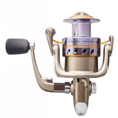 Carretel de Pesca de Metal Roda de Peixe Roda de Fiar Roda de Pesca Artes de Pesca de Arremesso Série Distante Pólo Roda Carretel 800-6000 Mar