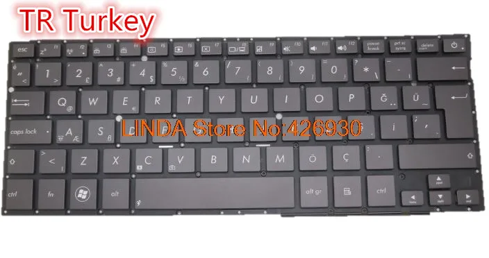 Клавиатура для ASUS UX32 UX32A UX32V UX32VD UX32LA UX32LN 0KNB0 3621PO00 3621IT00 3621SP00 3628JP00 BE FR|Клавиатуры| |