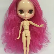 R3 цельная кукла без одежды Blyth кукольные, розовый цвет, красный цвет волос заводская кукла Модная Кукла подходит для DIY коричневых изменение игрушка BJD для девочек