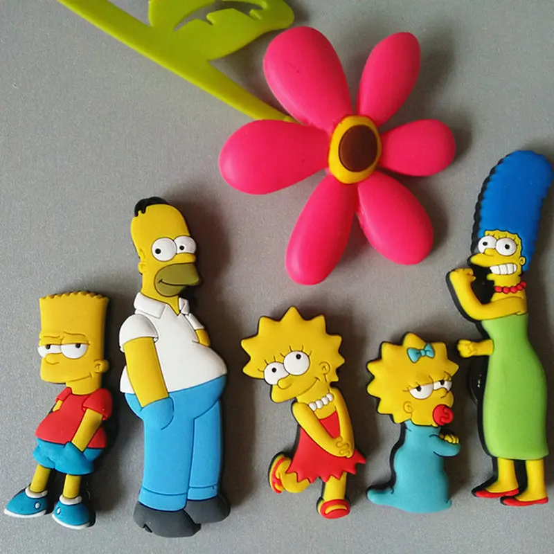 Homer Simpson cartoon creative fridge magnet early education decorative refrigerator Sticker home decor|Fridge Magnets|   - AliExpress