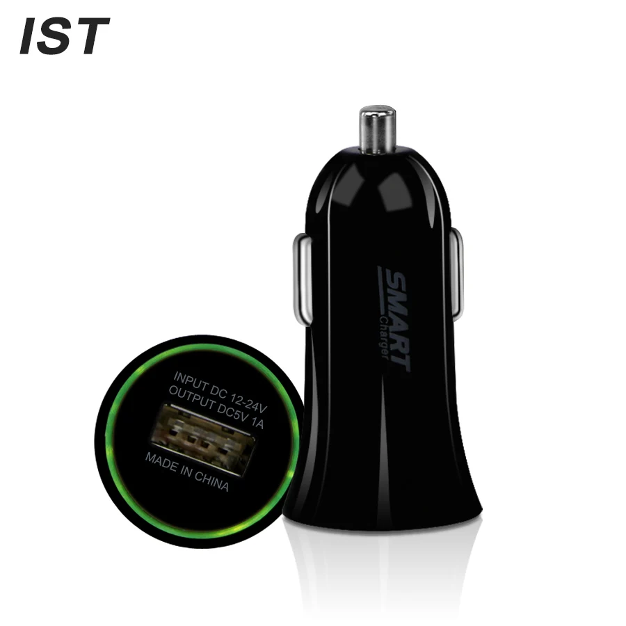

IST Universal Mini Dual USB Car Charger For iPhone 6s 6 Plus 5 5s 7 Car Phone Charger USB Adapter Samsung USB Charger LED Light