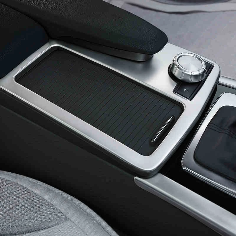 

For Mercedes Benz C class W204 Car Styling Inner Center Console Gear Shift Box Sequin Water Cup Holder Cover Trim strip Sticker