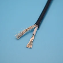 10/20 м черный/серый кабель аудиосигнала 28AWG 26AWG 24AWG 24AWG UL1185 один жильный экранированный провод 1 ядро