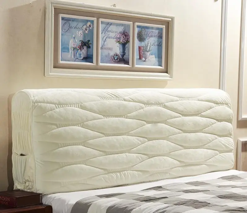 JaneYU тип толстого Европейского полного покрытия с защитным чехлом для прикроватной кровати мягкий-Чехол Эластичный дуги спинки защита от пыли - Цвет: as picture