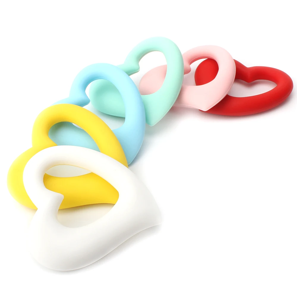 Heart Silicone Teether-2