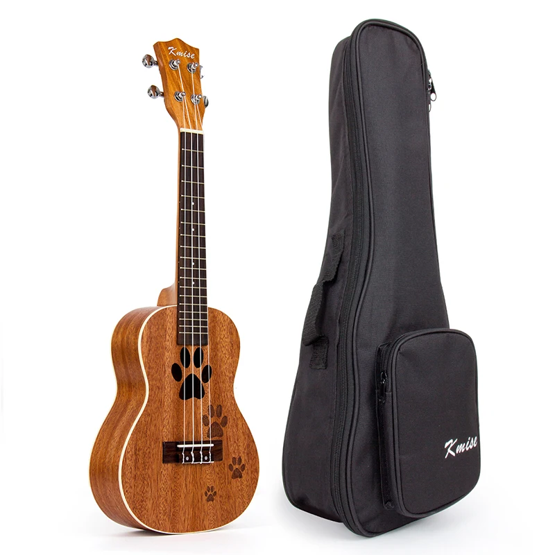 

Kmise Concert Ukulele Mahogany Ukelele 23 Inch 18 Frets Uke 4 String Hawaii Guitar with Gig Bag