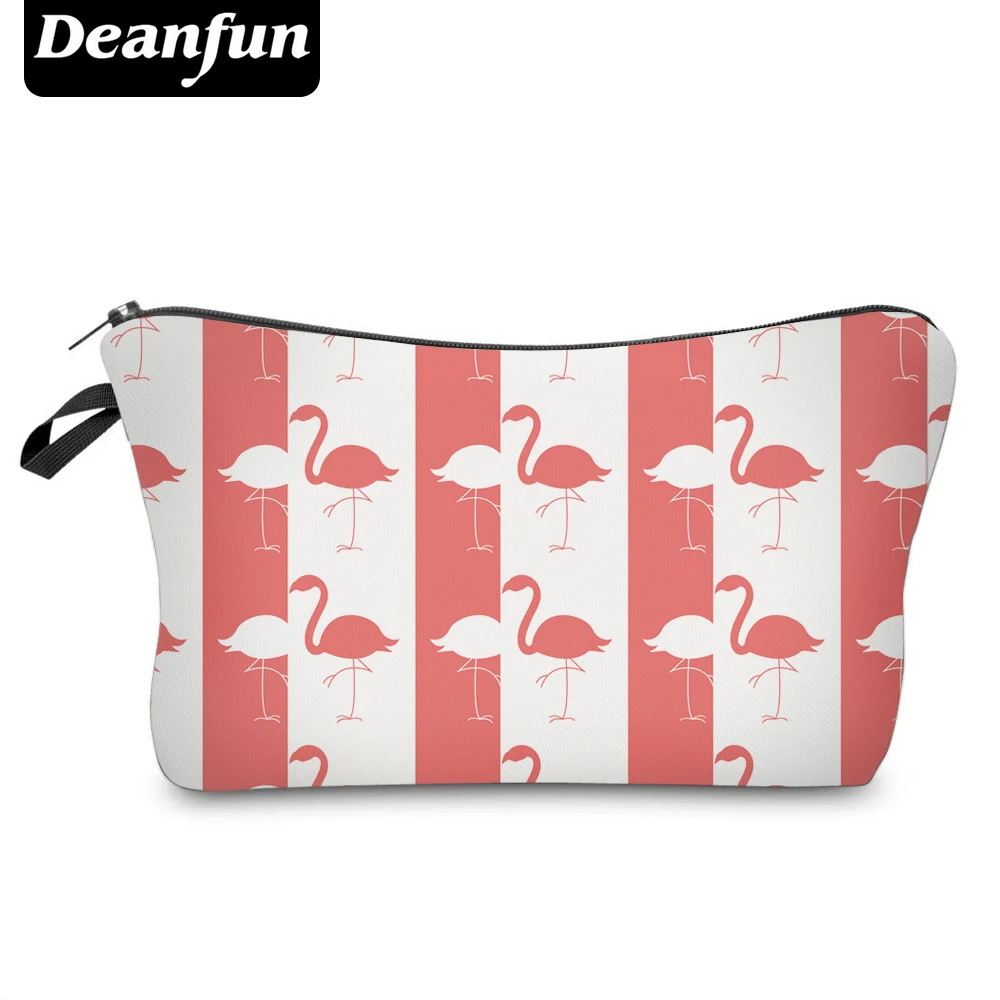 

Deanfun 3D Printed Flamingo Cosmetic Bags Striped Toiletry Storage for Girls Travelling Dropshipping 51066