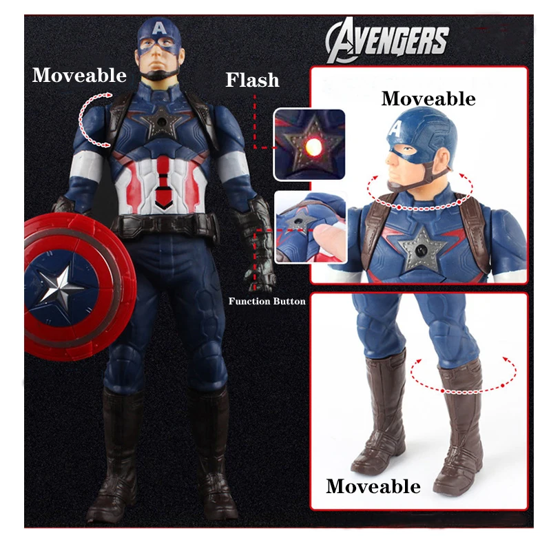 NEW 30cm Avengers Endgame LED Thanos Hulk Venom Spider Iron Man Captain America Marvel Thor Action Figure Toy Doll for Kids NEW 30cm Avengers Endgame LED Thanos Hulk Venom Spider Iron Man Captain America Marvel Thor Action Figure Toy Doll for Kids
