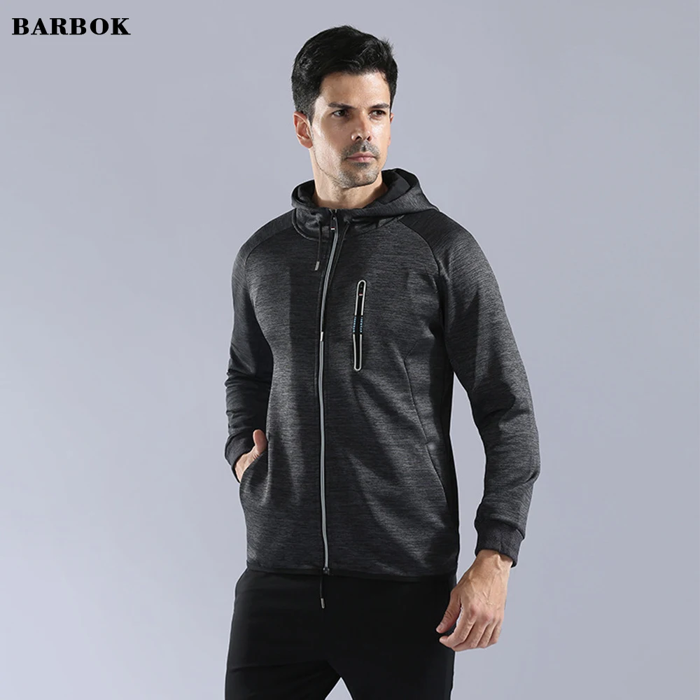 BARBOK Winter Men Sports Running Jackets Outdoor Jogging Soccer