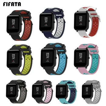 

FIFATA Watch Bracelet For Huami Amazfit Bip S Bip GTS Gts 2 Band Strap 20mm Sport Soft Silicone Watchband For Xiaomi Haylou LS02