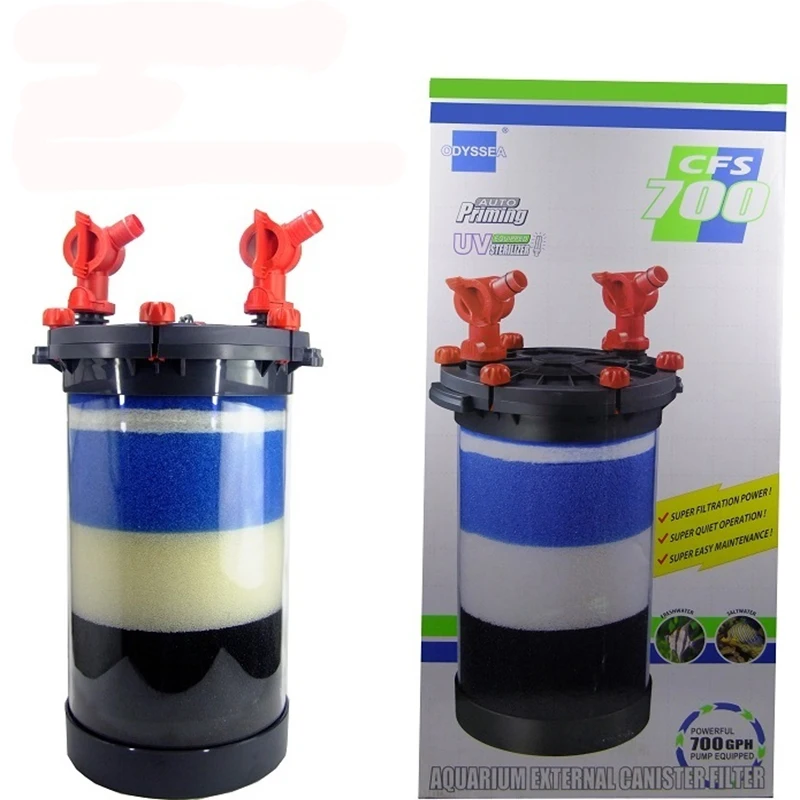 ODYSSEA Aquarium External Canister Filter 700 GPH CFS700 Tangki Ikan