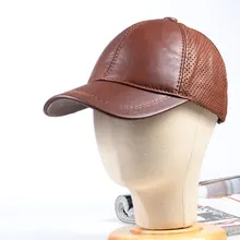 Women's Men's Genuine Leather punching leather unisex baseball cap Beret Newsboy Navy/Army Caps/Hats Adjustable Women's Men's Genuine Leather punching leather unisex baseball cap Beret Newsboy Navy/Army Caps/Hats Adjustable