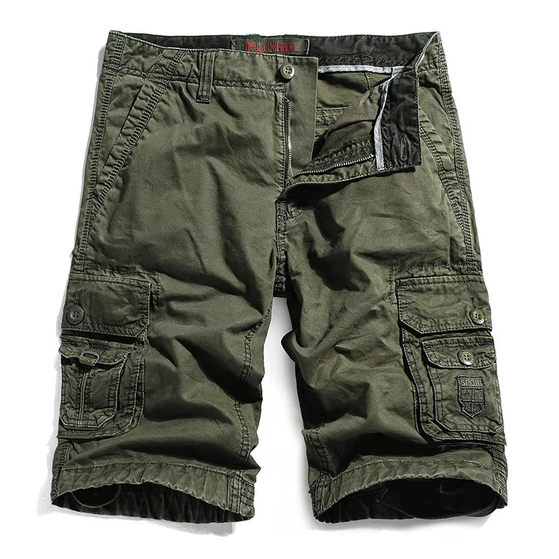 Promo 2019 New Summer Men's Camouflage Casual Straight Tube Shorts Men's Street Loose Thin Goods Youth Popular Cotton Men's Shorts
