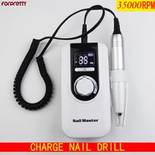 Nail Drill 35000 Lixa Eletrica Para Unha Brocas De Ponceuse Ongle Tools Frezarka Do Paznokci Torno Manicura y Pedicura Machine