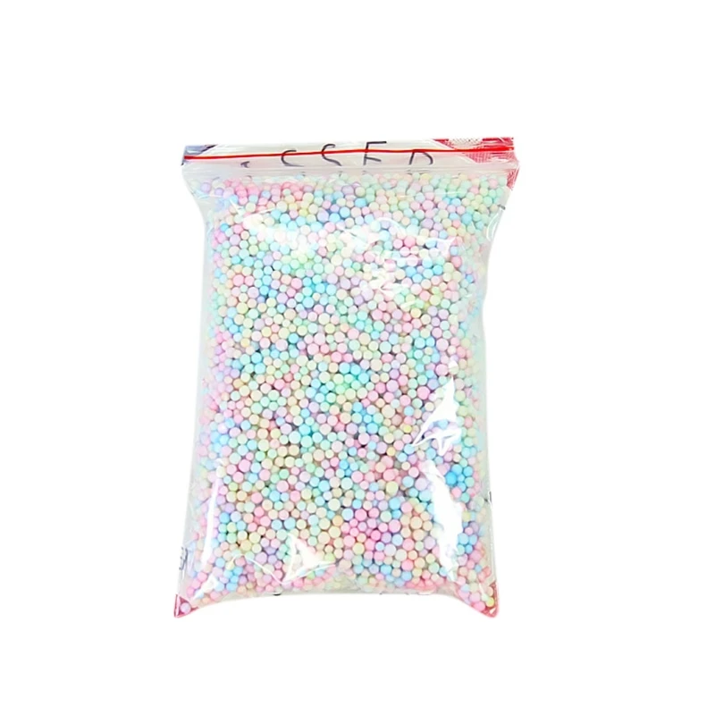 

Warm Color Snow Mud Particles Accessories Tiny Foam Beads Slime Balls Supplies