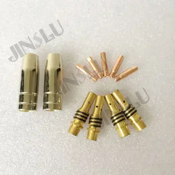 

15AK MIG welding torch consumables nozzle,contact tip M6*25 0.8mm and tip tolder each 50pcs