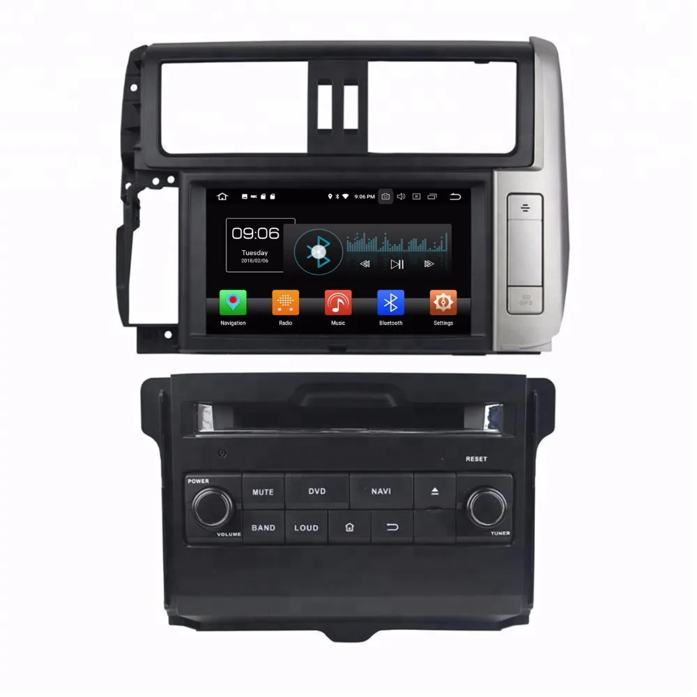 Android 8 0 1 автомобильный dvd плеер для Toyota Lander Cruiser Prado 150 2010 2013 gps USB с обезьянкой