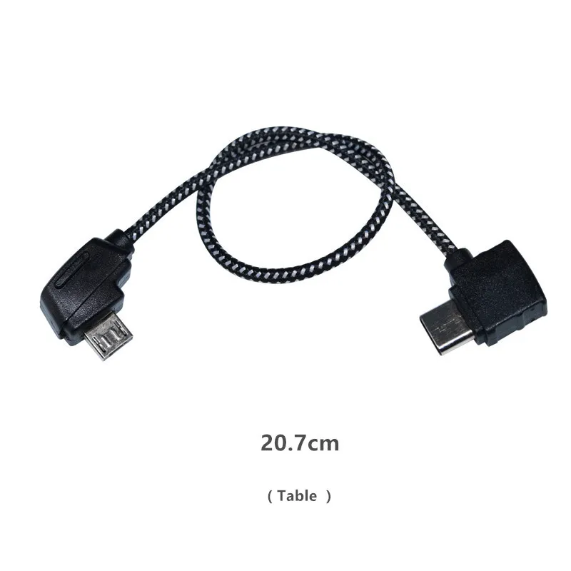 Remote Control Data Cable Connected Line Wire to Mobile phone Tablet Micro USB Connector For DJI Mavic Pro Mavic Air RC Drone Accessories 1