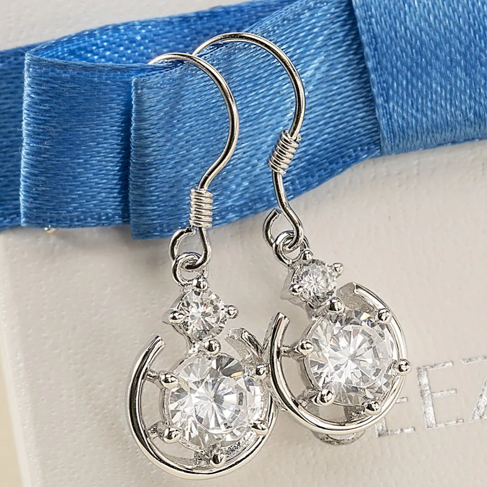 Geezii 925 sterling silver earrings fashion jewelry festival to send girlfriend birthday gifts