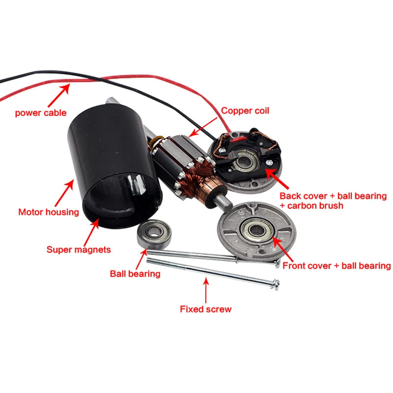 Aiyunid IMA 1 PC DC Motor 12 V/24 V 3500 7000 RPM alta velocidad par grande Velocidad Ajustable positivo y negativo imán permanente Motor Aiyunid IMA 1 PC DC Motor 12 V/24 V 3500 7000 RPM alta velocidad par grande Velocidad Ajustable positivo y negativo imán permanente Motor