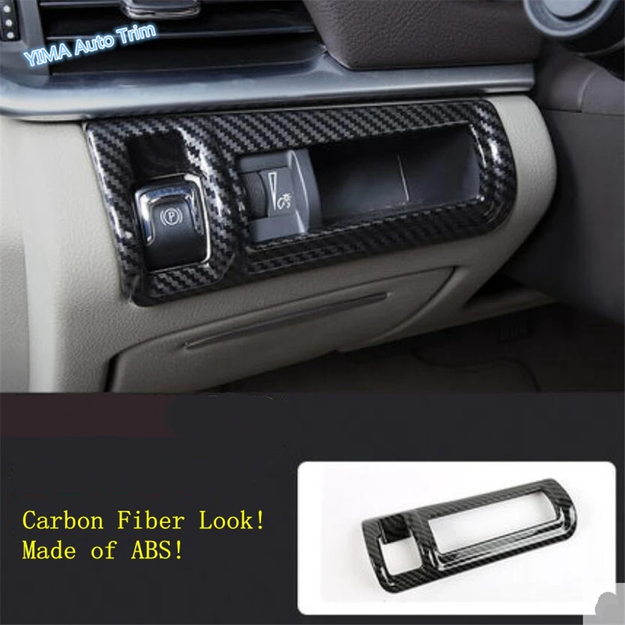 

Lapetus Car Styling Electrical Parking Handbrake Hand Brake Cover Trim ABS Fit For Cadillac XTS 2015 - 2019 / Carbon Fiber Look