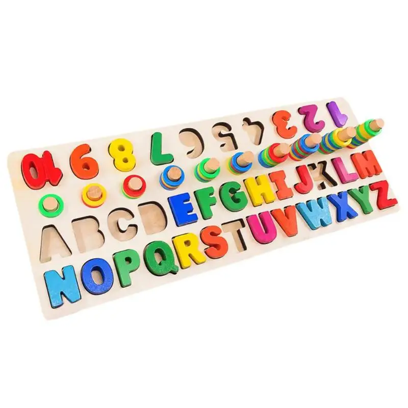 Детские дошкольные математические обучающие игрушки для детей раннего образования познавательные счетные инструменты Детские деревянные математические буквенные доски Цифры игрушки