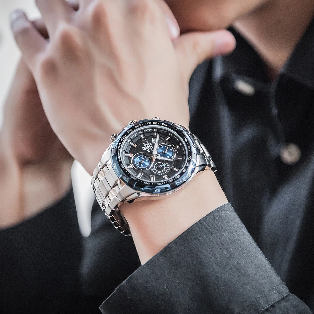 Casio часы мужские Edifice лучший бренд класса люкс кварцевые водонепроницаемые