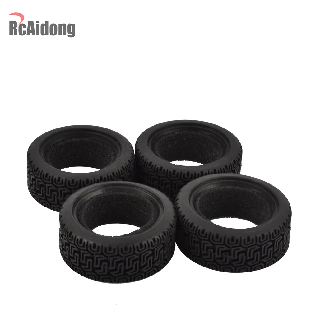 907-8014 RC Rubber Racing Tires W/Sponge & Wheel 4P For HPI 1/10 Touring Car 