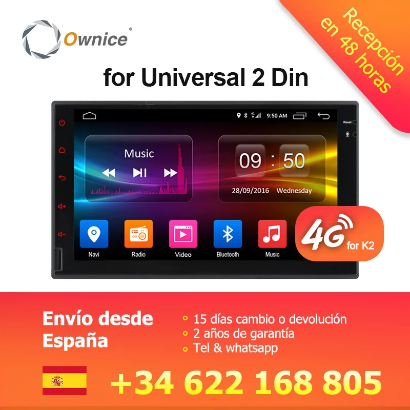 Ownice C500 G10 Octa  8 Core Android 2G RAM  32GB ROM Support 4G LTE SIM Network Car GPS 2 din Universal car Radio dvd player