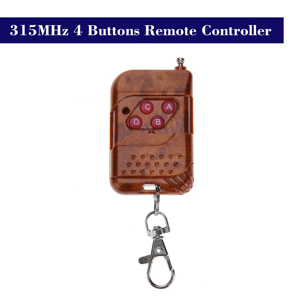 

315MHz Copy Cloning Duplicator Remote Control Transmitter Switch for Garage Opener Electric Garage Door Remote Control Key Fob