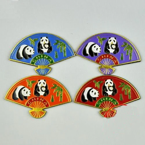 Животного панда сувенирные магниты на холодильник китайской культуры Перегородчатые Craft металл холодильник Стикеры 10 шт./упак