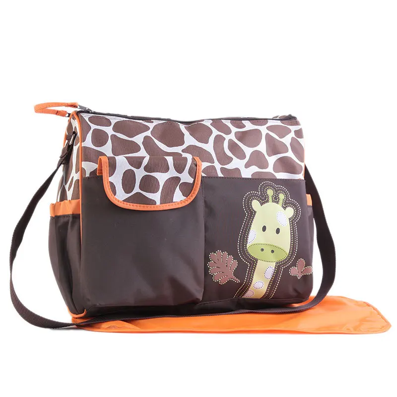 

Cute Cartoon Baby Diaper Bag Mummy Nappy Organizer Bag Adjustable Strap Baby Bottle Holder Mother Mummy Maternity Nappy Bags