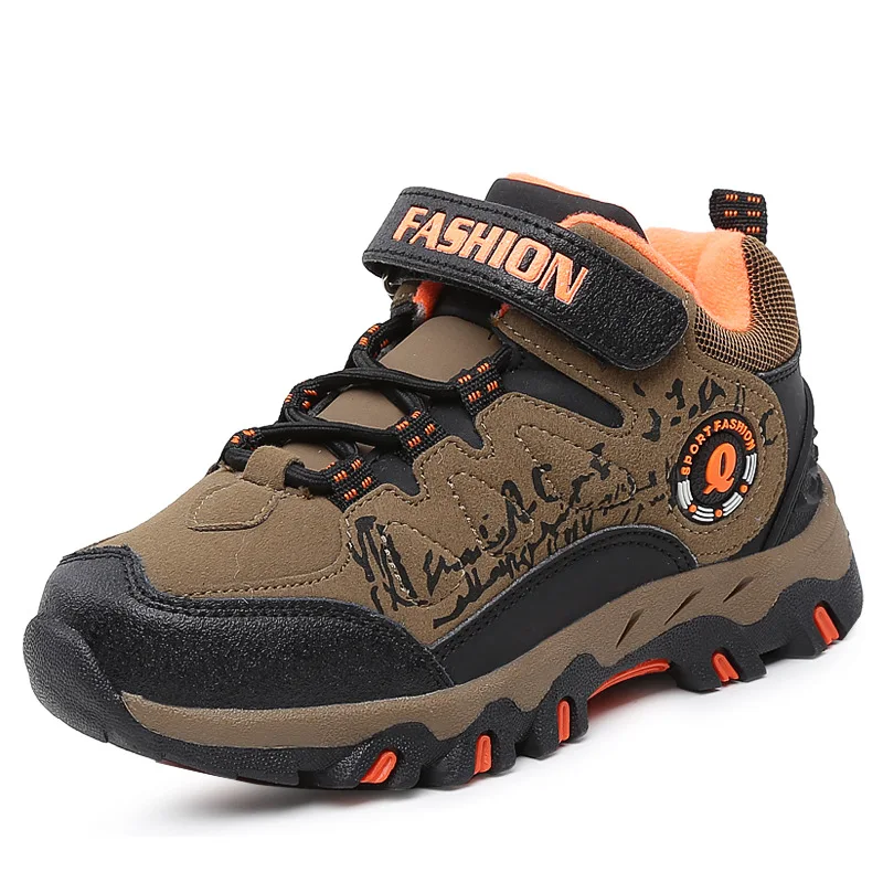 

Kalupao Children Winter Shoe Keep Warm Cotton Fabric Boots Rubber Blue Anti-slippery Waterproof Outdoor Hiking Shoes Child Shoes