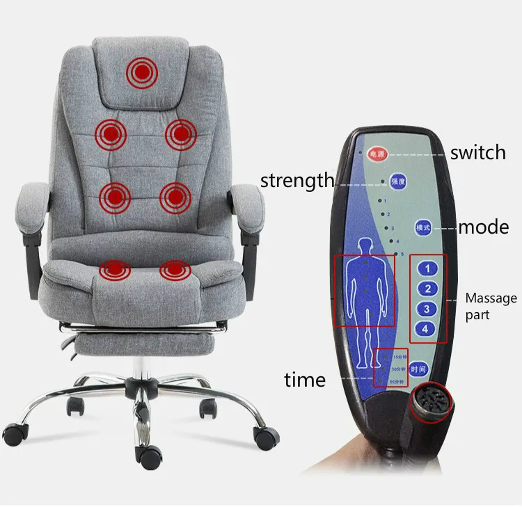 Home Office Chair Fabric Computer Gaming Chair Boss Seat Cadeira Massage Silla Oficina Cadeira Gamer Boss Chaise Silla Gamer