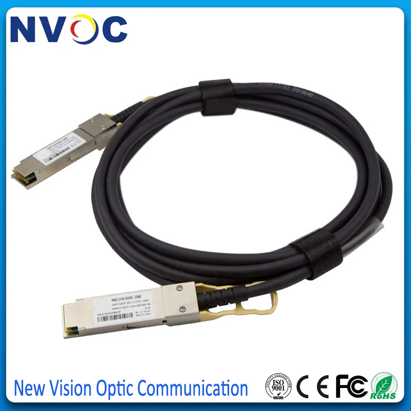 5 шт./лот, 40G QSFP+ DAC 3M 30AWG, 40G QSFP 3M Кабель QSFP-QSFP40G-CU3M 30AWG 3M DAC Медь прямого подключения кабеля