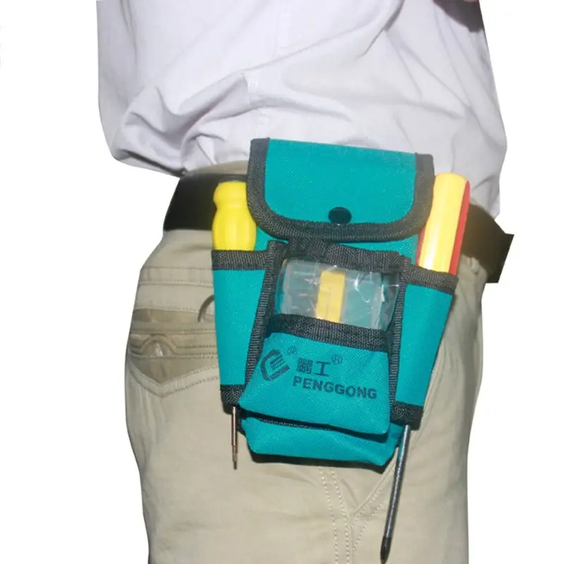 

2019 New Portable Hardware Toolkit Machinist Waist Wear Bag Oxford Cloth Multi Organize Pockets Electrician Worker DIY