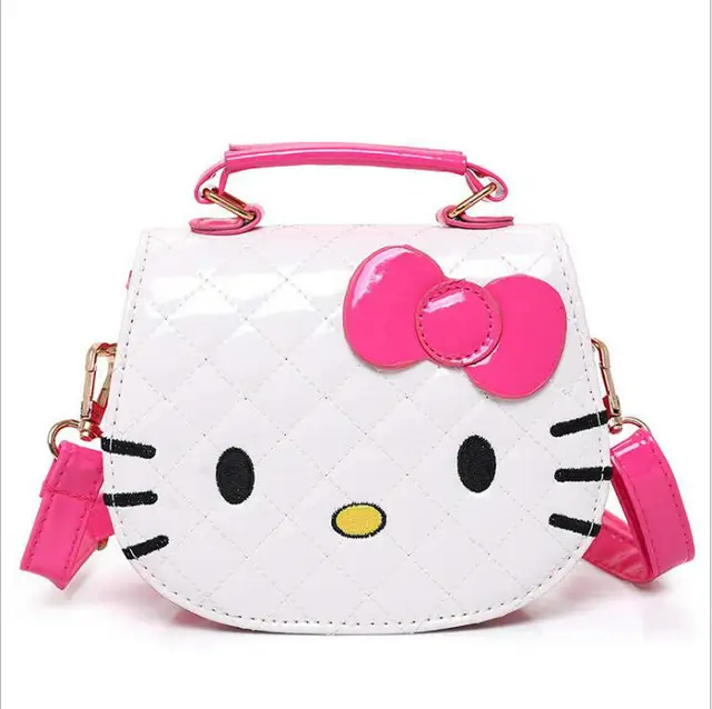 Character Shoulder Bags Cartoon Hello Kitty Bag Large Character Shoulder Bags Cartoon Hello Kitty Bag Large Handbags For S Women Cat Shape Pink