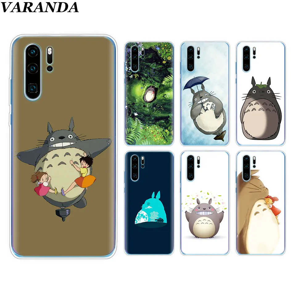 

Cute Totoro Anime Silicone Soft Case For Huawei P30 P30 Pro P10 P20 Lite P Smart Plus View 20 TPU Case Coque Fundas