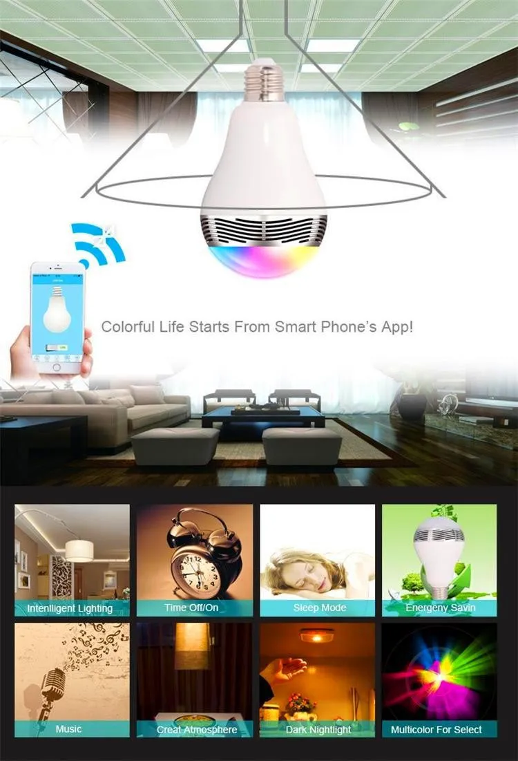 Мини беспроводной bluetooth динамик wifi приложение умная лампа колонки RGB сабвуфер портативный динамик с светодиодный подсветкой для Iphone android